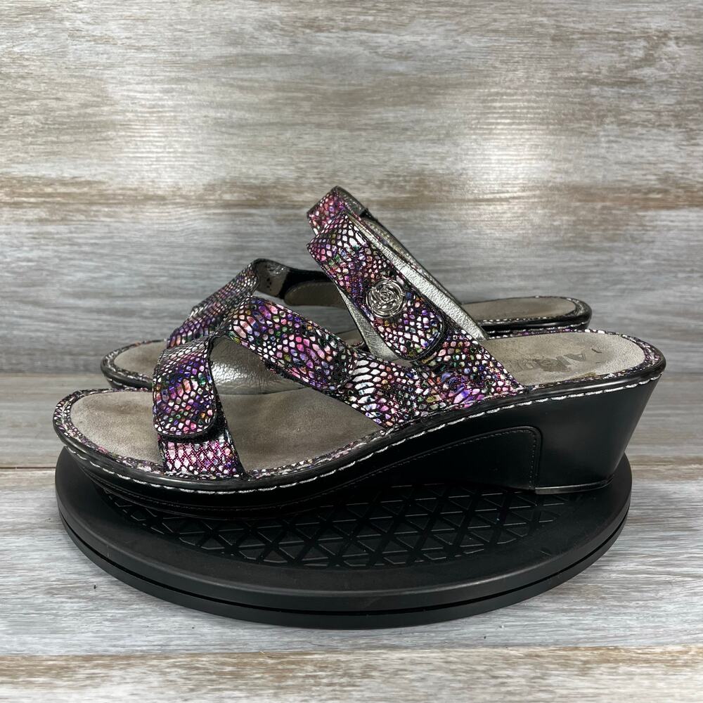 Alegria Women’s Lot 299 Loti Funtastic Wedge Sandals Size EU 42 US 11.5